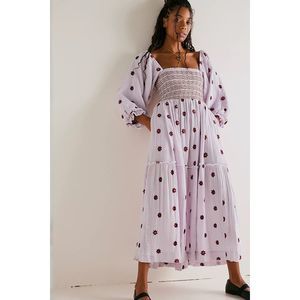 Free People Lavender Floral Maxi Dress